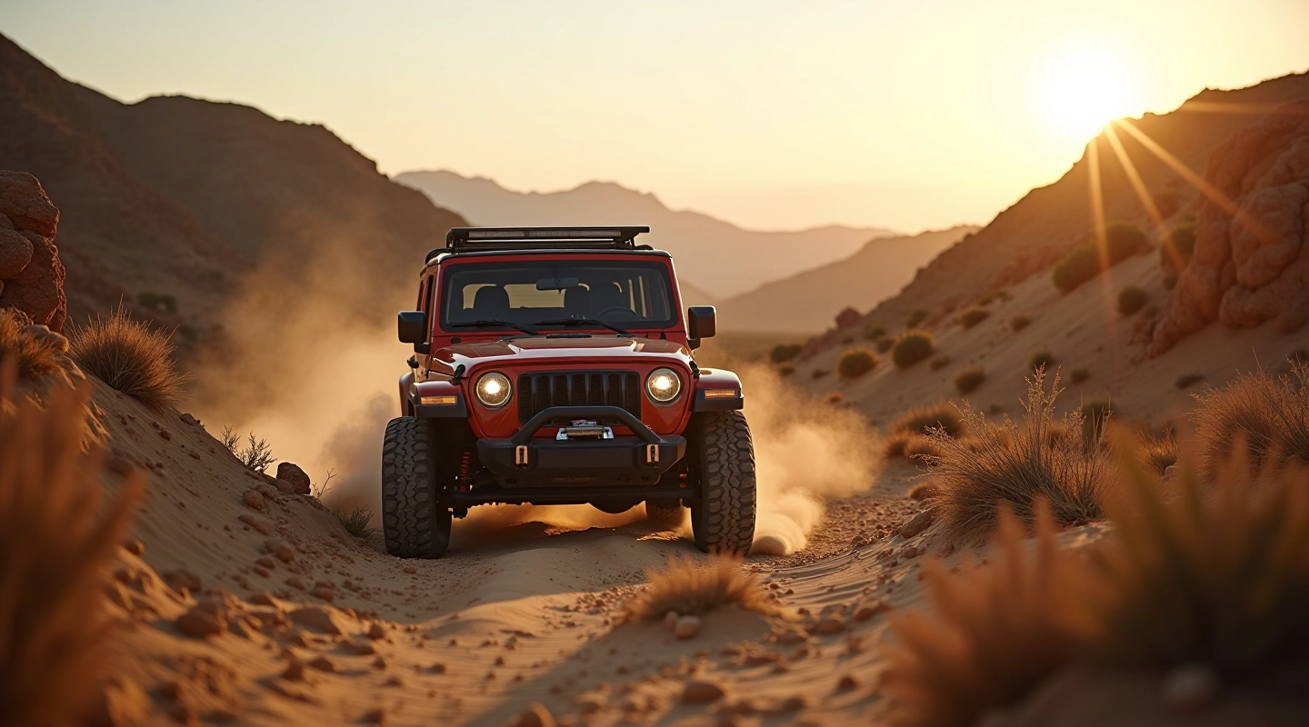 Professional off-road driving instructor guiding experienced driver through challenging terrain